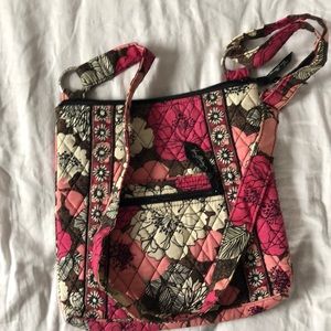 Vera Bradley fabric quilted crossover shoulder bag
